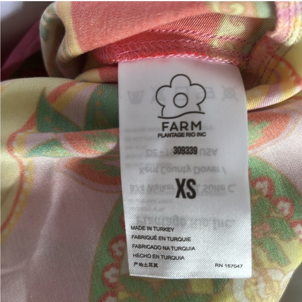 FARM Rio Beach Scarf Mini Dress Sz XS - Picture 6 of 7